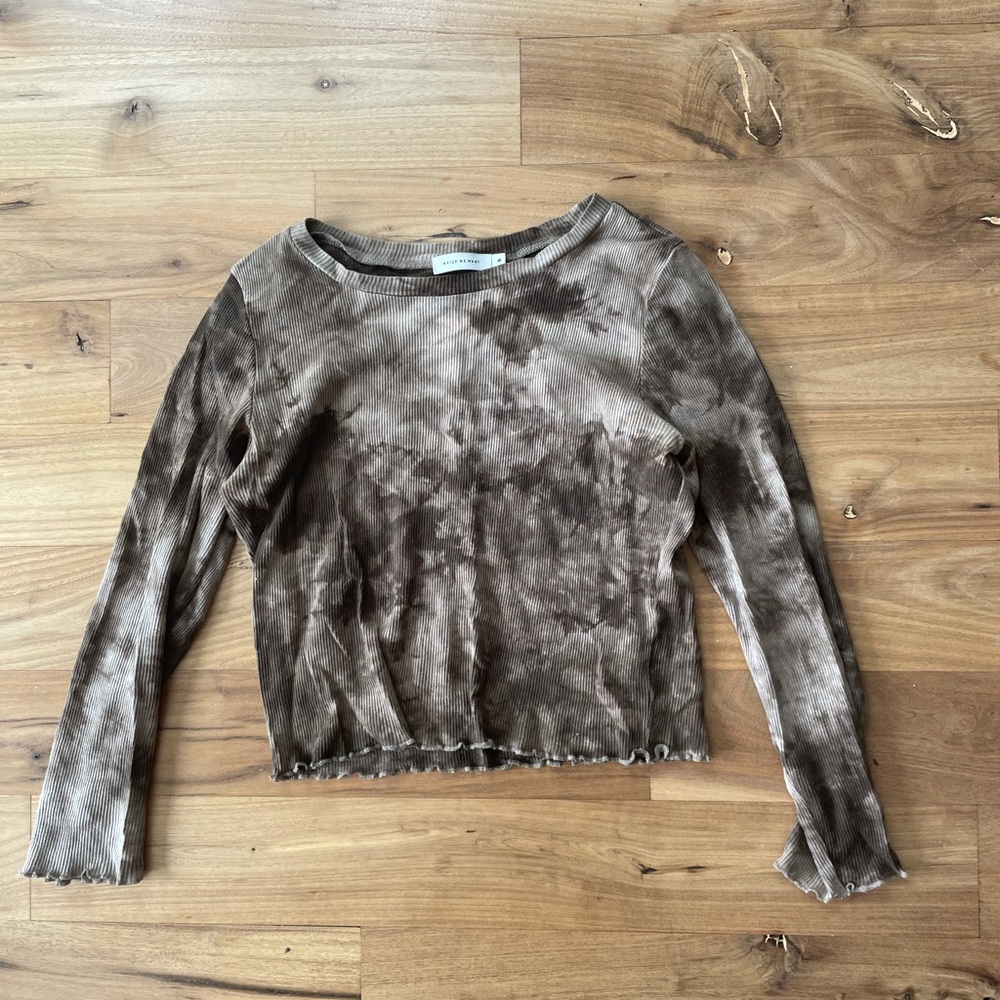 Which We Want long sleeve tie-dye shirt